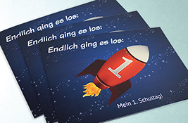 Danksagungskarten nach der Einschulung