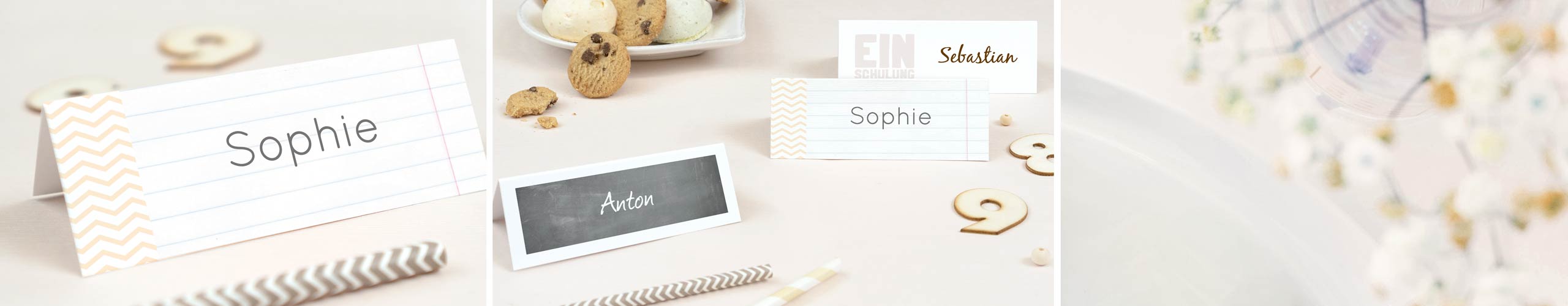Für die Festtafel Tischkarten