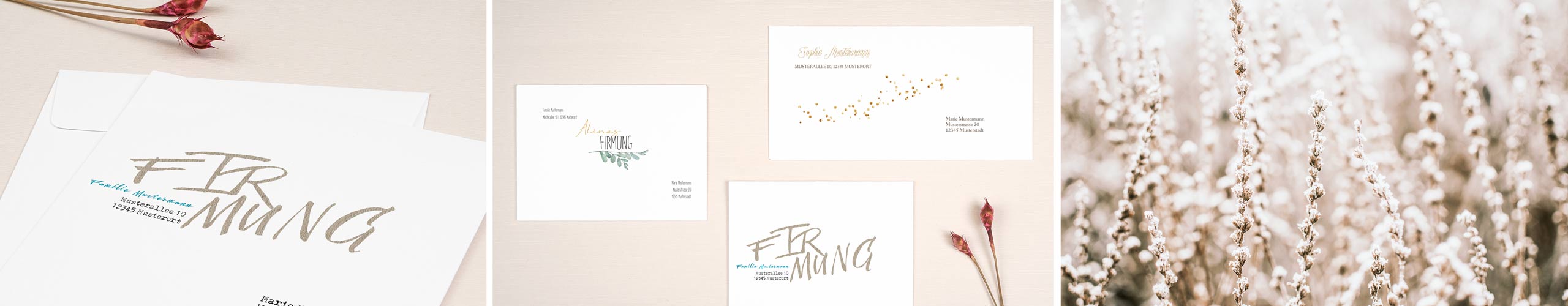 Umschläge für Karten zur Firmung online selbst gestalten Umschläge zur Firmung mit Design