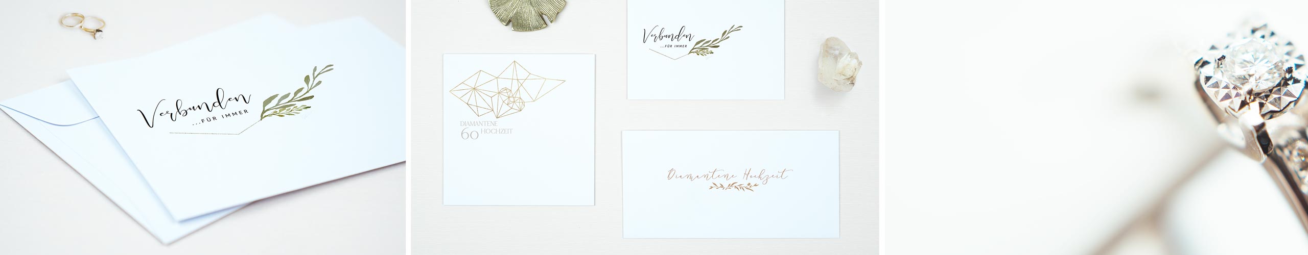 Briefumschläge zur Diamantenen Hochzeit jetzt online mit Design gestalten Umschläge mit Design zur Diamantenen Hochzeit
