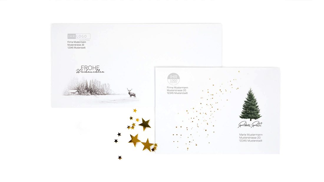 Umschläge mit Design Weihnachten geschäftlich Umschläge mit Design Weihnachten geschäftlich