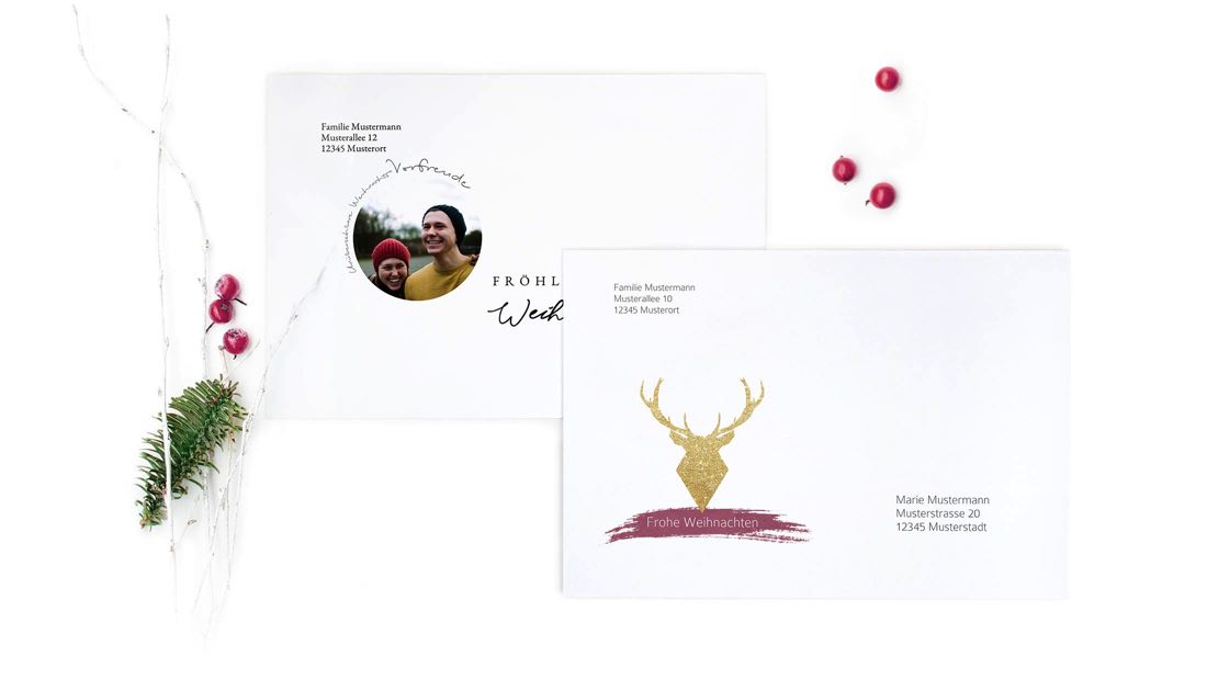 Umschläge mit Design Weihnachten Umschläge mit Design Weihnachten