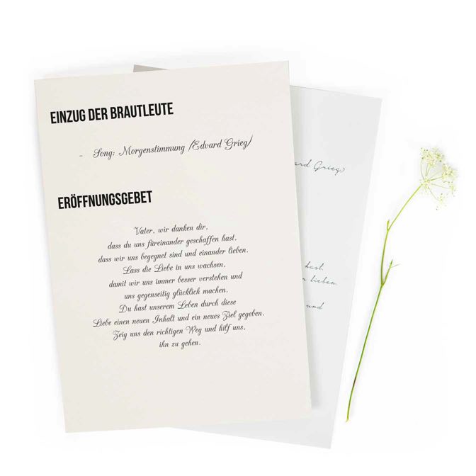 Praktische Einlegeblätter Kirchenheft