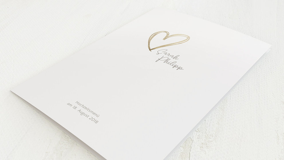 Menükarte - Klappkarte